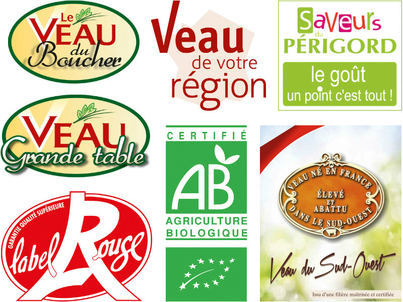 Le Veau du Boucher Veau Grande Table Label Rouge Veau du sud-ouest Veau de votre région AB Agriculture Biologique Saveurs du Périgord